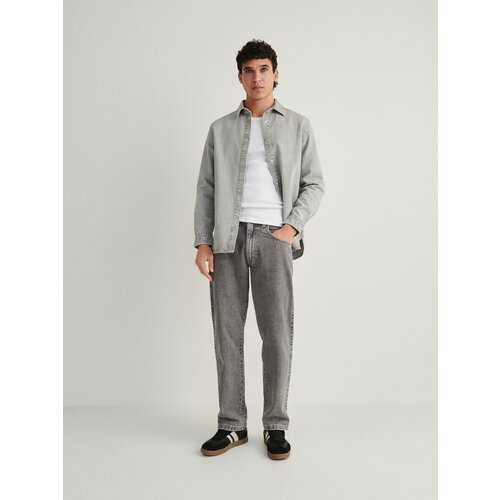 Reserved kavbojke straight fit - svetlo siva Cene