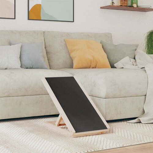 vidaXL Rampa za pse siva 70 x 35 cm od masivne jelovine Cijene
