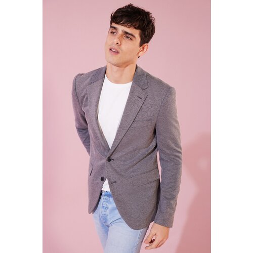Trendyol black regular fit blazer jacket textured jacket Slike