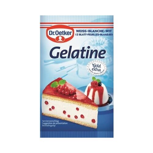 Dr. Oetker Želatina v lističih, 12 kosov Slike