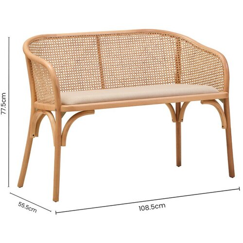 Premier Housewares Oblazinjena klop v naravni barvi Cebu &amp;ndash; Slike