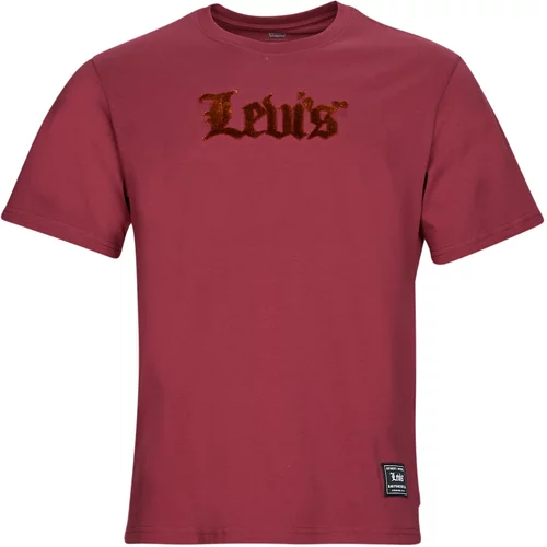 Levi's SS RELAXED FIT TEE Bordo