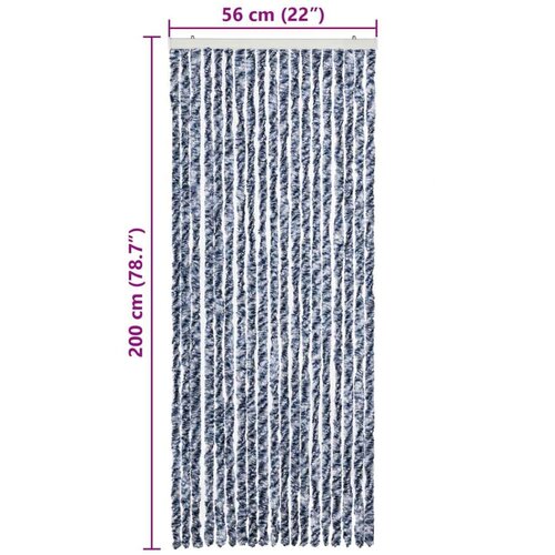 VidaXL Zastor protiv insekata plavo-bijeli 56 x 200 cm &amp;scaron;enil Slike