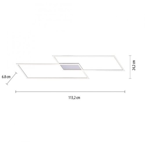 PAUL NEUHAUS 8194-55 - led prigu&amp;scaron;iva plafonski luster inigo 2xLED/20W/230V Slike