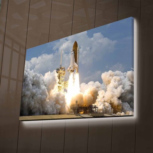 Wallity Zidna slika sa LED rasvjetom NASA-032, 45x70 cm Cijene
