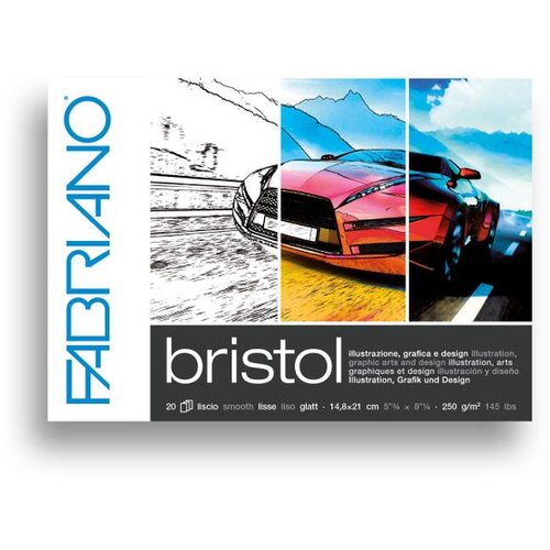 Fabriano Blok Bristol A5 20L 250Gr 19100503 Slike