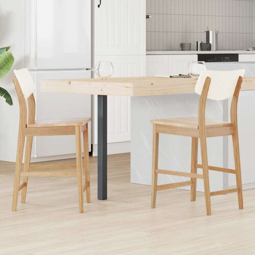  Trpezarijske stolice 2 pcs Prirodna 48 x 49 x 95 cm - Prirodna Cijene
