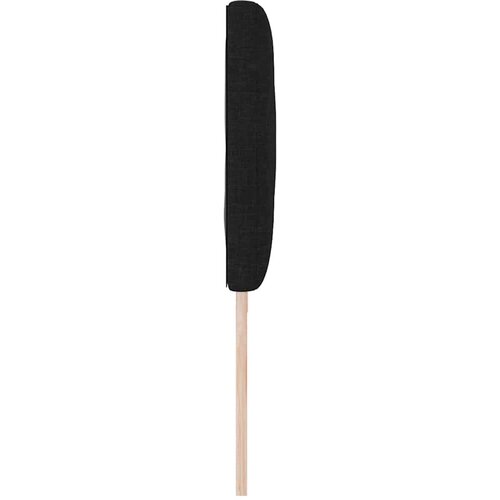  LED glava kreveta Crna 200 cm tkanina Slike