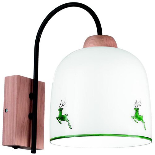  Kolarz A1352.61.G.100-Zidna lampa NONNA 1xE27/60W/230V jelenji hrast/bela/zelena Cene
