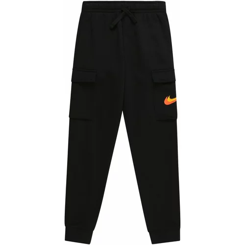 Nike Sportswear Hlače rumena / oranžna / črna