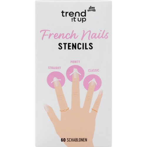 trend !t up French Nails šabloni za nokte 60 kom Cene