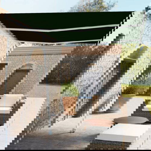  Tenda Samostojeća tenda na ručno uvlačenje 350 x 250 cm antracit Slike