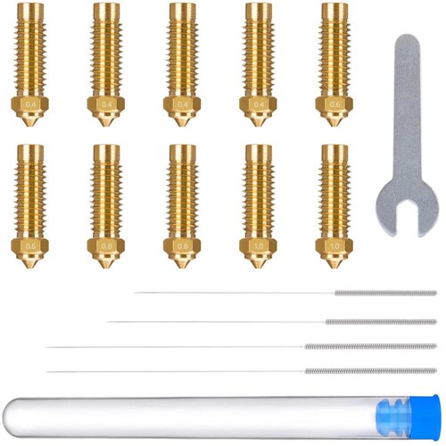 Elegoo Brass Nozzle Set for Neptune 4 Plus/Max - Set of 10 Cene