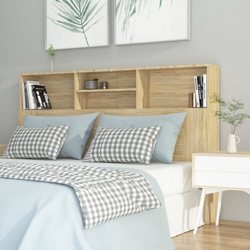 vidaXL Vzglavna omarica sonoma hrast 160x19x103,5 cm Cene