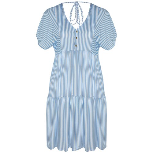 Trendyol Curve Plus Size Dress - Blue - A-line Slike