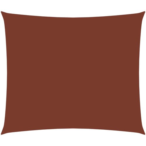 vidaXL Senčno jadro oksford blago pravokotno 3,5x5 m terakota Cene