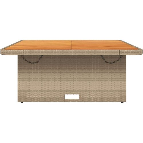 VidaXL vrtni stol bež 110 x 110 x 71 cm od poliratana i drva bagrema Slike
