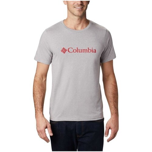 Columbia Majice s kratkimi rokavi Csc Basic Logo Siva Slike