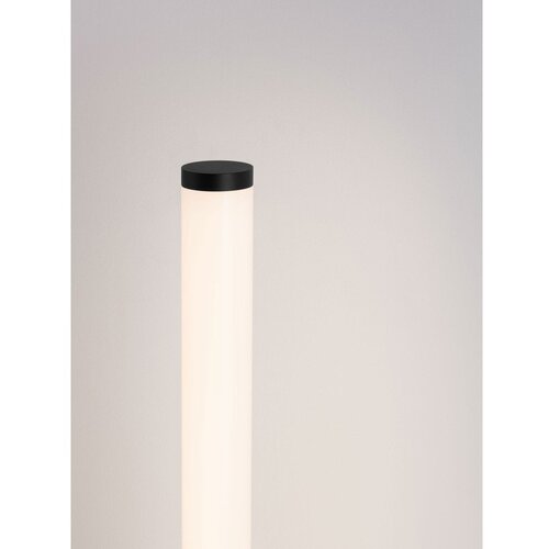 Nova Luce Mat črna jeklena LED zatemnitvena stoječa svetilka s senčilom iz akrilnega stekla (vi&amp;scaron;ina 141 cm) Glaze &amp;ndash; Slike