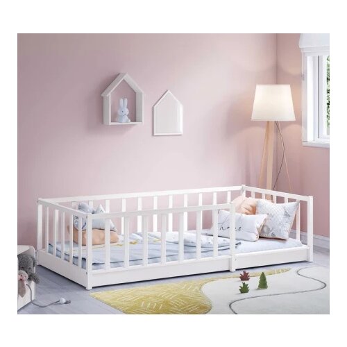 Cilek Montes white krevet sa ogradom (90x190) ( 20.77.1315.01 ) Slike