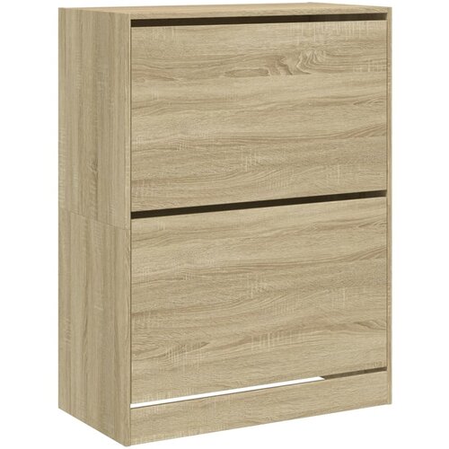 Maison Chic Omarice za obutev - Kopa za čevlje z 2 predaloma sonoma hrast 80x42x108 cm, (21778330) Slike