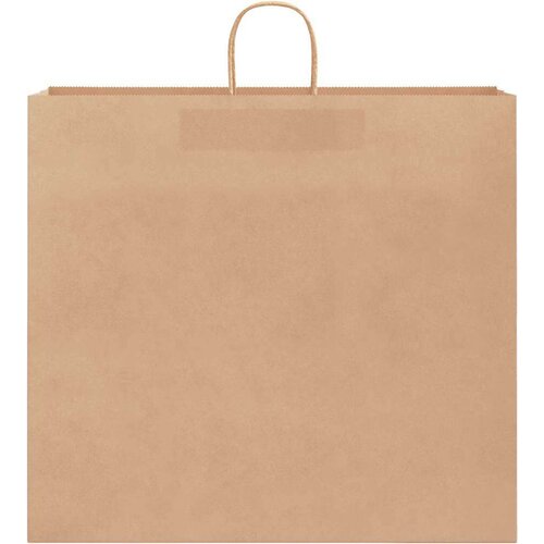  Papirnate vrećice 250 kom s ručkama smeđe 54x15x49 cm Slike