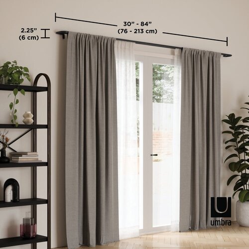 Umbra Jeklena karnisa 76 - 213 cm z nastavljivo dolžino/dvojna Twilight &amp;ndash; Slike