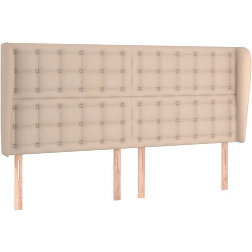 vidaXL Uzglavlje s u&scaron;ima boja cappuccina 203x23x118/128cm umjetna koža Cijene