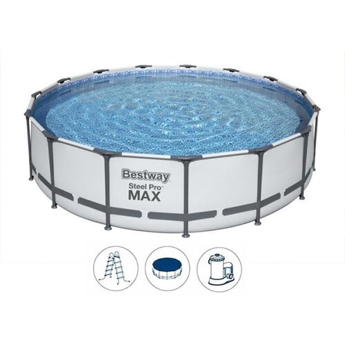  Bazen za dvori&scaron;te steel pro max Bestway 427x107cm 56950 Cene