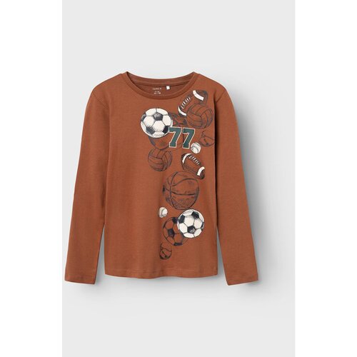 Name it Bluza 13220049 Rjava Regular Fit Slike