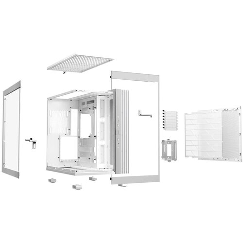 Be Quiet! light base 600 dx white BGW66 midi tower kući&amp;scaron;te Slike