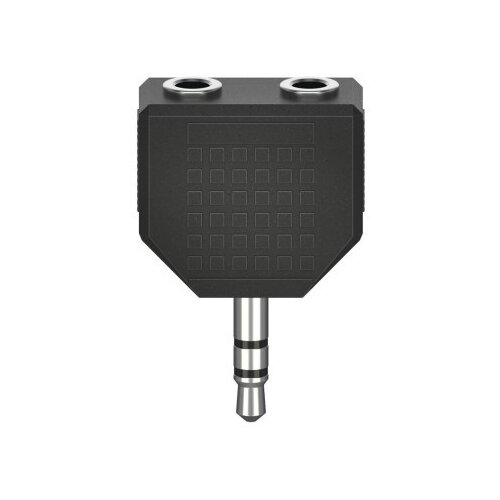 Hama 00205191 utičnica audio adapter [2x priključna doza za 3,5 mm banana utikač - 1x 3,5 mm banana utikač] crna Slike