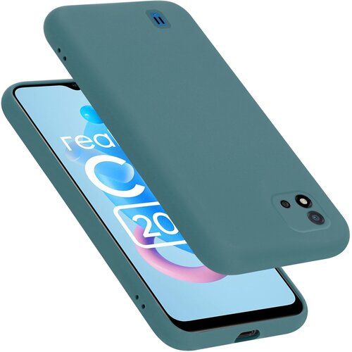  Ohišje, združljiv z Realme v tekoči zeleni barvi - zaščitni pokrov iz fleksibilnega silikona TPU, (20694394) Cene
