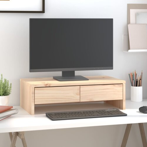  Stalak za monitor 50 x 27 x 15 cm od masivne borovine Cijene
