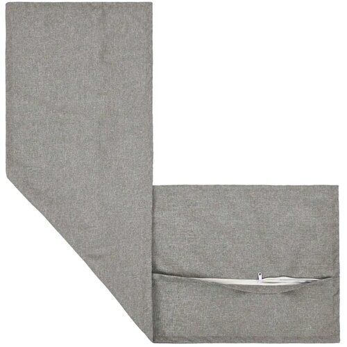  Presvlaka za jastuk HOUTEN Oblačnosiva 40 x 145 cm Umjetni lan - Siva tkanina oblak 40 x 145 cm 1 Slike
