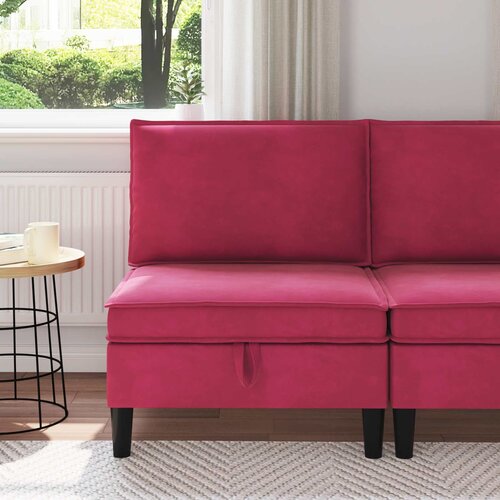 SOFA s pohranom Vinska crvena Baršun Cene