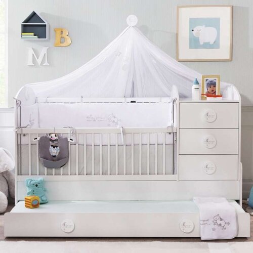 Baby cotton PRODUŽENI KREVETAC SA FIOKOM (80x180 cm) Slike