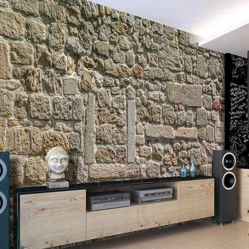  tapeta - Wall From Stones 100x70