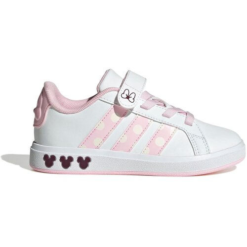 Adidas Sportske cipele 'Disney Minnie Mouse Grand Court' bež / patlidžan / roza / bijela Cijene