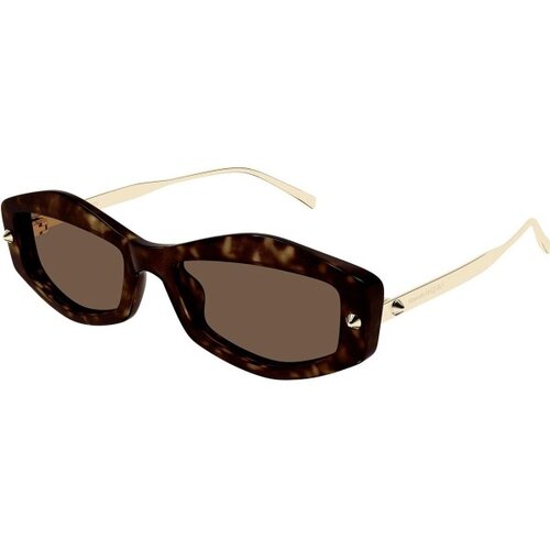 Alexander Mcqueen AM0482S 002 ONE SIZE (55) Havana/Rjava Slike