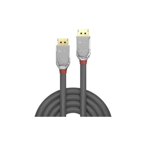 Lindy DisplayPort priključni kabel DisplayPort utikač, DisplayPort utikač 0.50 m siva 36300 DisplayPort kabel Cijene