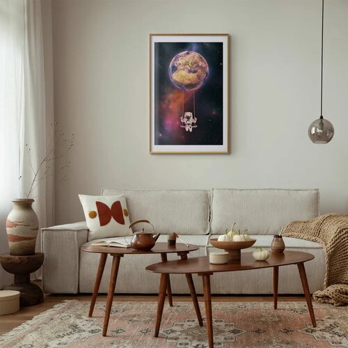  Plakat - Cosmic Swing 40x60 Zlatni okvir s margom Cene