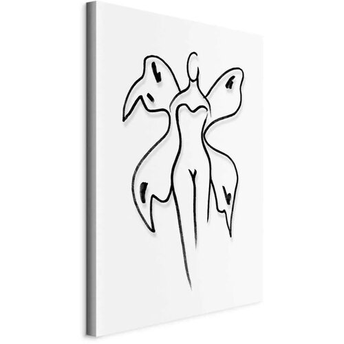  Slika - Butterfly Woman (1 Part) Vertical 40x60 Na talijanskom platnu Cijene