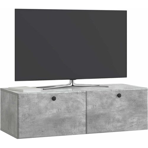  ormar za zid 98 x 41 x 30 cm Betonska siva Konstruirano drvo Slike