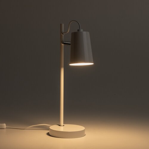  LED stona lampa 1xE14/4,9W/230V bela Slike