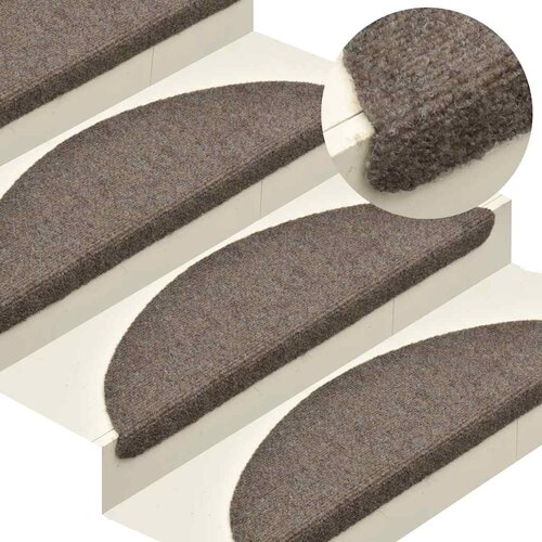  Prostirke za stepenice, samoljepljive, 10 kom, 65x21x4 cm, bež, poluokrugle, velike Cijene