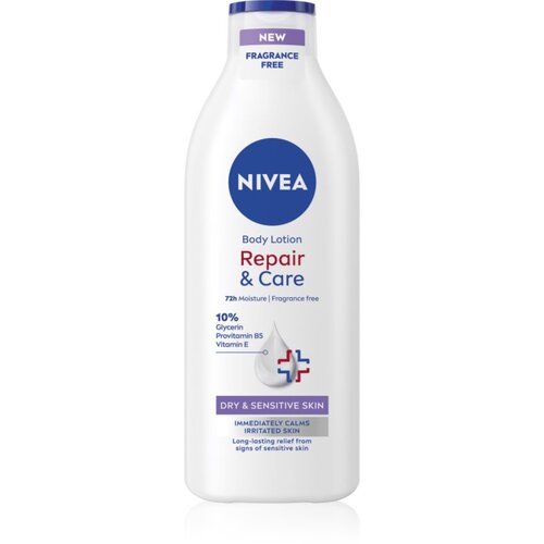 Nivea Repair & Care Sensitive pomirjevalni losjon za telo za suho in občutljivo kožo 400 ml Cene