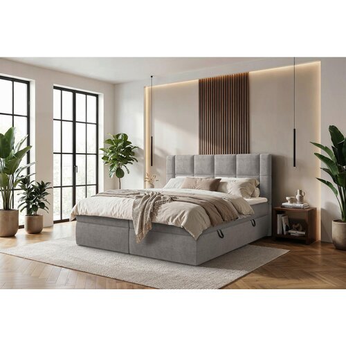 Boxxx POSTELJA Z VZMETNICO 180 cm x 200 cm , tekstil rjavosiva Cene