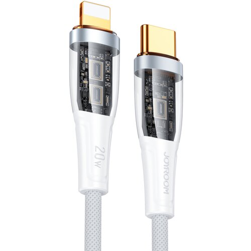 Joyroom Kabel z inteligentnim stikalom USB-C - iPhone Lightning 1.2m - bel, (21090675) Cene