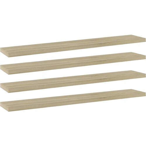 vidaXL Dodatne police za omaro 4 kosi sonoma hrast 60x10x1,5 cm Cene